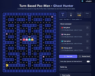 Pac-Man · Ghost Hunter game screenshot