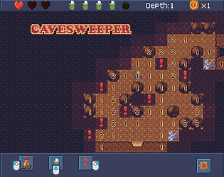 CaveSweeper game screenshot