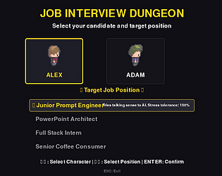 Job Interview Dungeon [Free] [Platformer] [Windows]