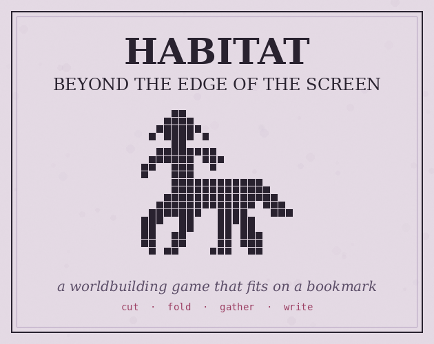 Cover image for Habitat Beyond the Edge of the Screen