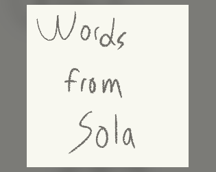 Cover image for Words From Sola