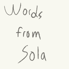 Cover image for Words From Sola