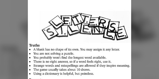 Cover image for Letters Assembled in Silence