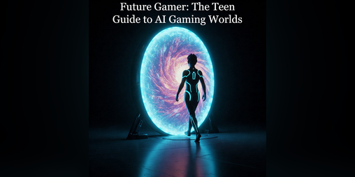 Cover image for Future Gamer: The Teen Guide to AI Gaming Worlds