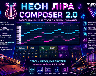 🎹 NEON LYRE Composer 2.0 [$7.99]