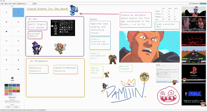 jinpad - creative notepad [source code]
