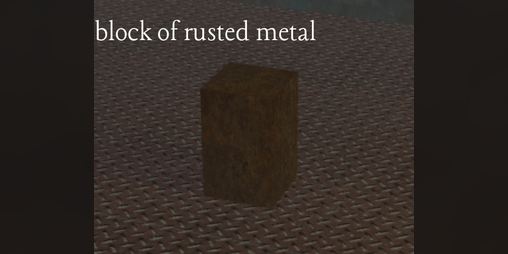 Cover image for i am a block of rusted metal