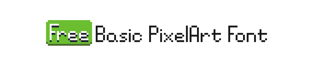 Free Basic PixelArt Font