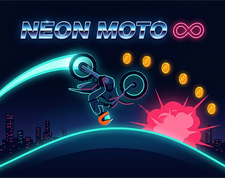 Neon Moto ∞ game screenshot