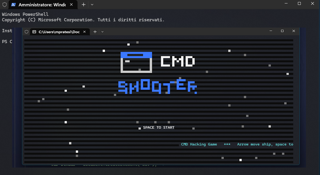 CMD SHOOTER in WIN CMD