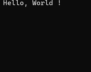 Hello, World ! [Free] [Other] [Windows]