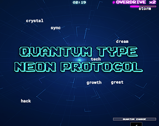 Quantum Type -  Neon Protocol game screenshot