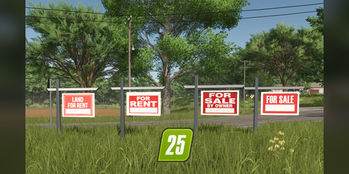 Cover image for FS25 Rent-Sale US sign pack