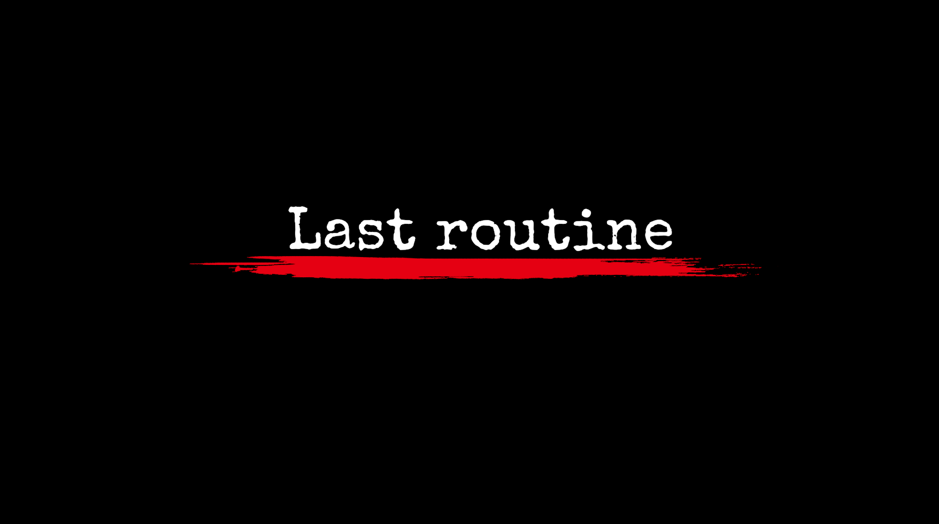 Last routine cover