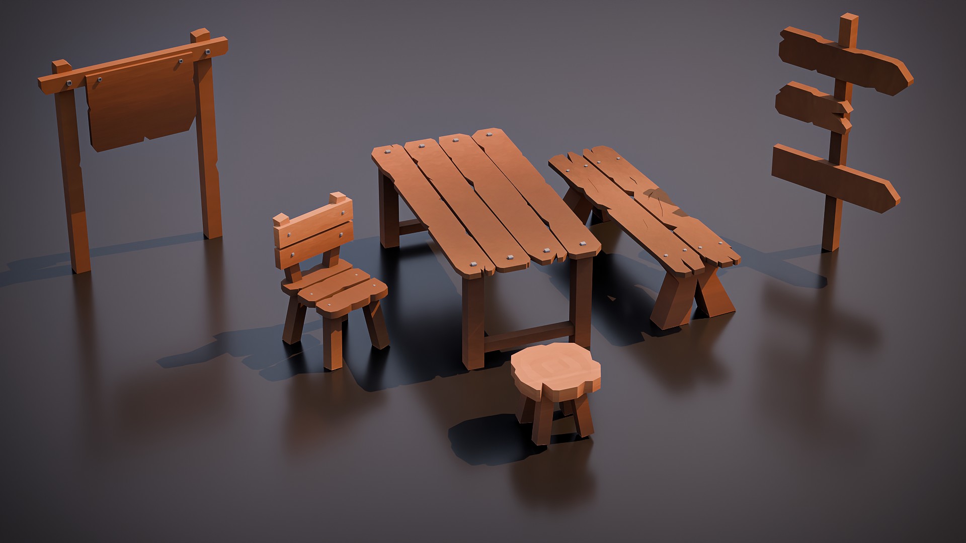 Camping Items Update - Low Poly Nature Asset Pack by Chromoxi