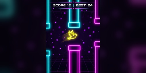 Cover image for Neon Flappy Bird