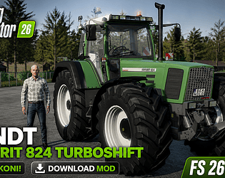 FS 26 FENDT Favorit 824 Turboshift game screenshot