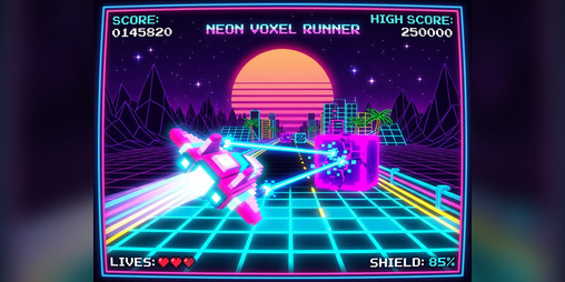 Cover image for Neon Voxel Runner