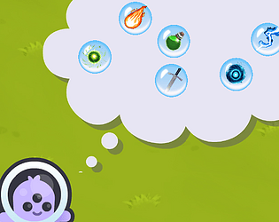 Click the bubbles Battle. game screenshot