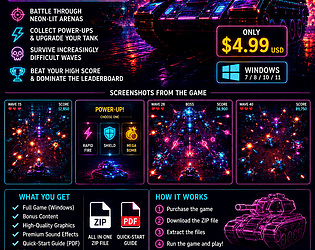 Neon Tank Assault [$4.99] [Action]