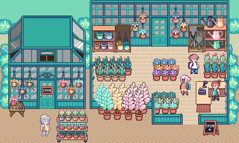 Cozy Greenhouse - 1,100+ 32x32 Pixel Art Assets by Maygetsu