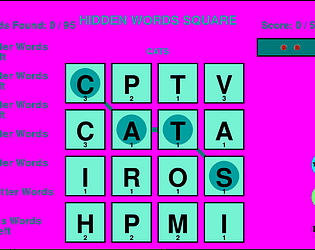 Hidden Word Square [Free] [Puzzle]