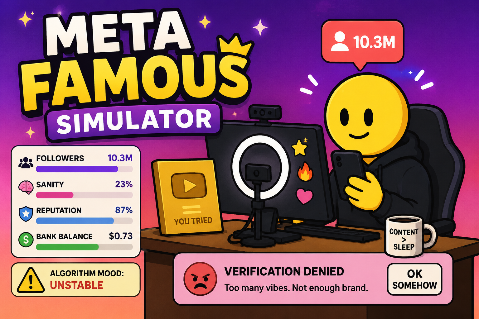 Cover image for Meta Famous Simulator
