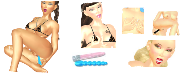 Activedolls models caress themselves