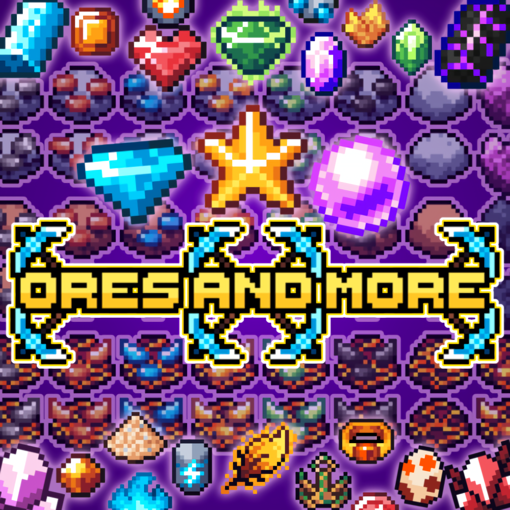 sprite 8宝　デッキ　パーツセット　フルホイル Update of assets pack, (ores and more!) - Ores and more! New