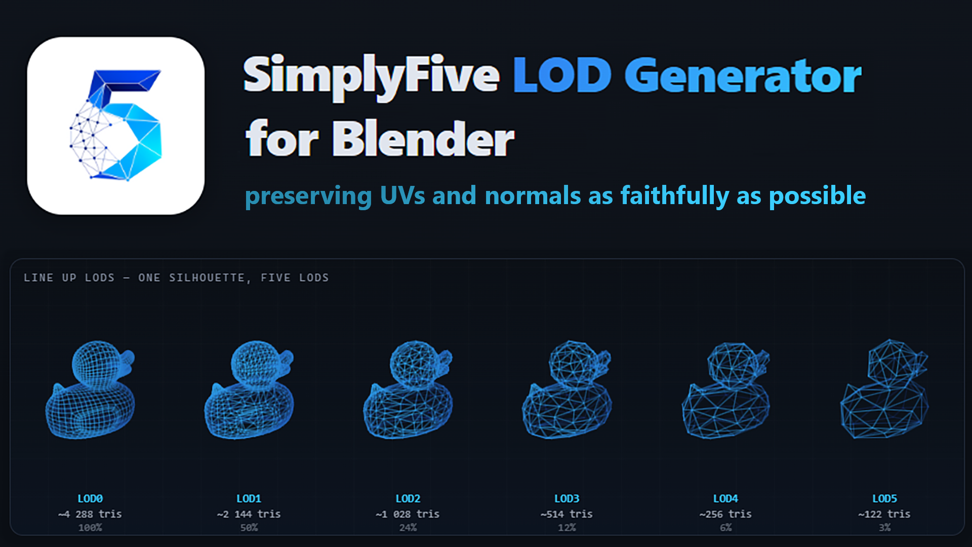 SimplyFive-Light (LOD Generator for Blender)