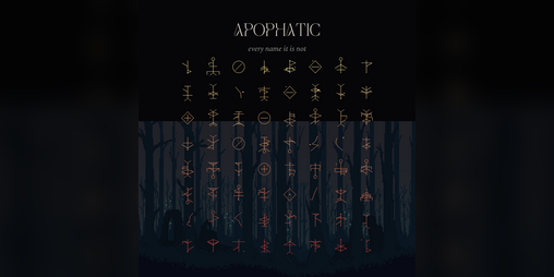 Cover image for APOPHATIC