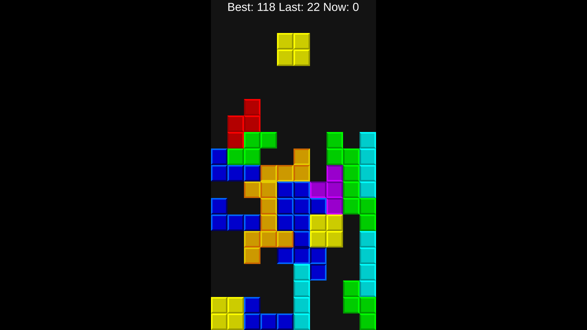 tetris full screen