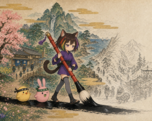 筆道中 -FUDEDOCHU- / The Traveling Brush