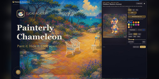 Cover image for Painterly Chameleon