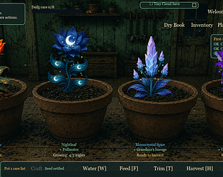 Moonlit Greenhouse V1.0.2 (early access) FULL GAME [Free] [Interactive Fiction] [Windows]