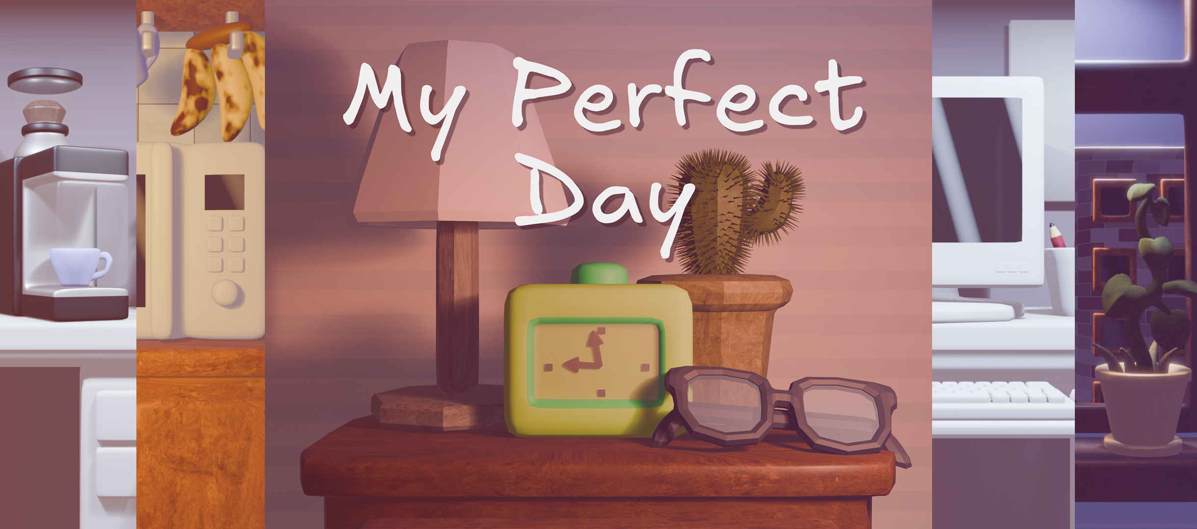 My Perfect Day key art from the GMTK Game Jam 2026 itch.io page.