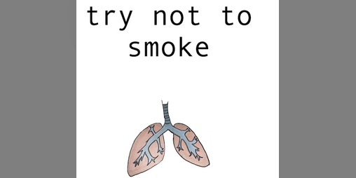Cover image for try not to smoke