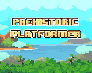 2D Prehistoric platformer game screenshot
