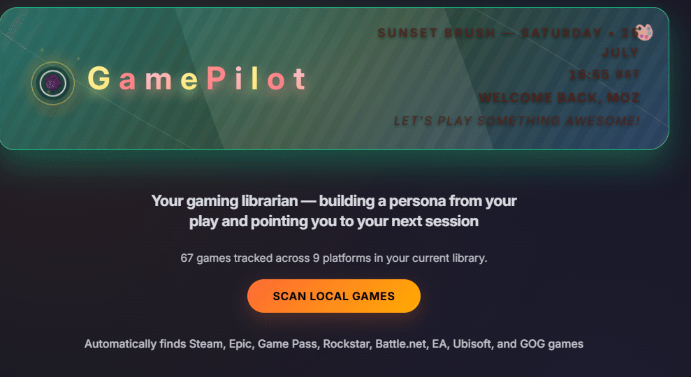 GamePilot: Your Gaming Persona, Roasted