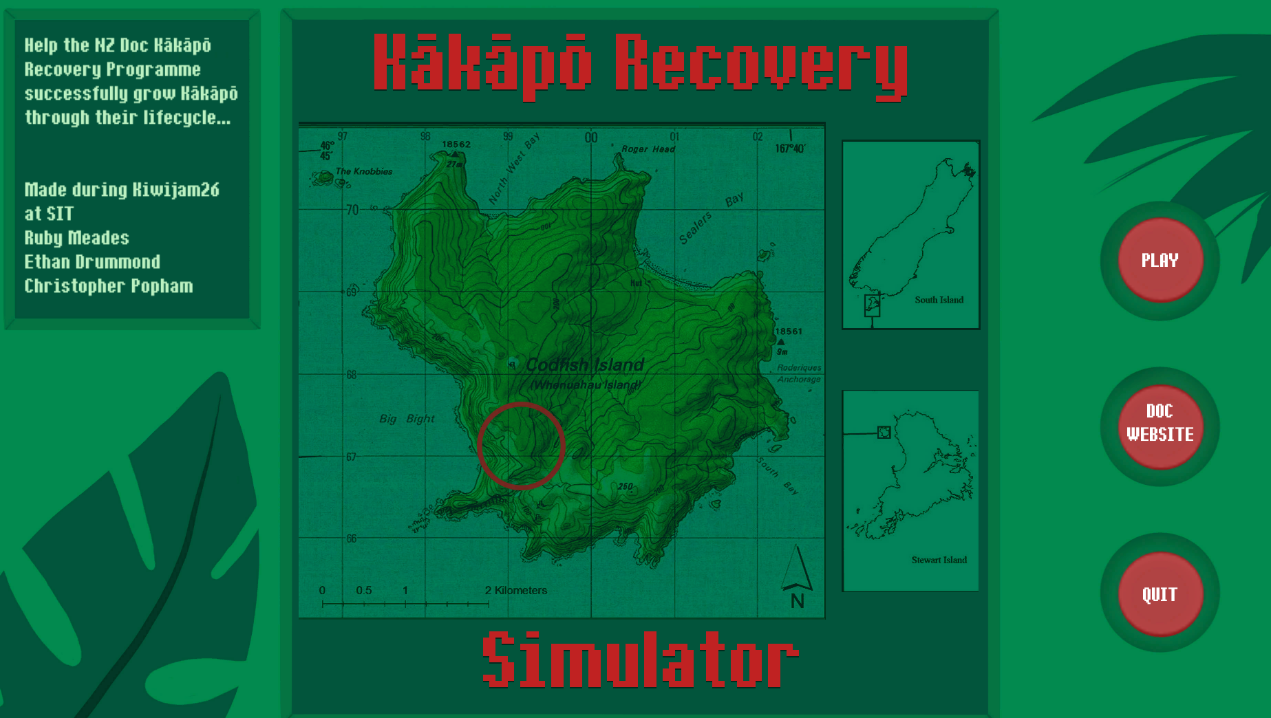 Kākāpō Recovery Simulator