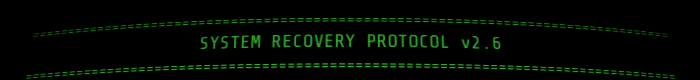 SYSTEM RECOVERY PROTOCOL