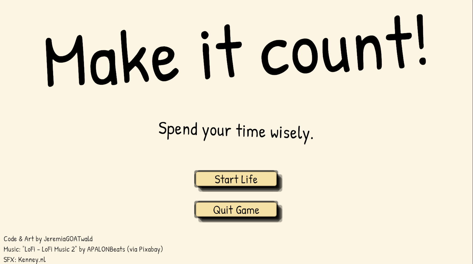 Make it count!