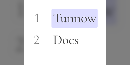Cover image for Tunnow Docs
