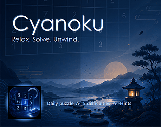Cyanoku - Relaxing Sudoku [Free] [Puzzle]