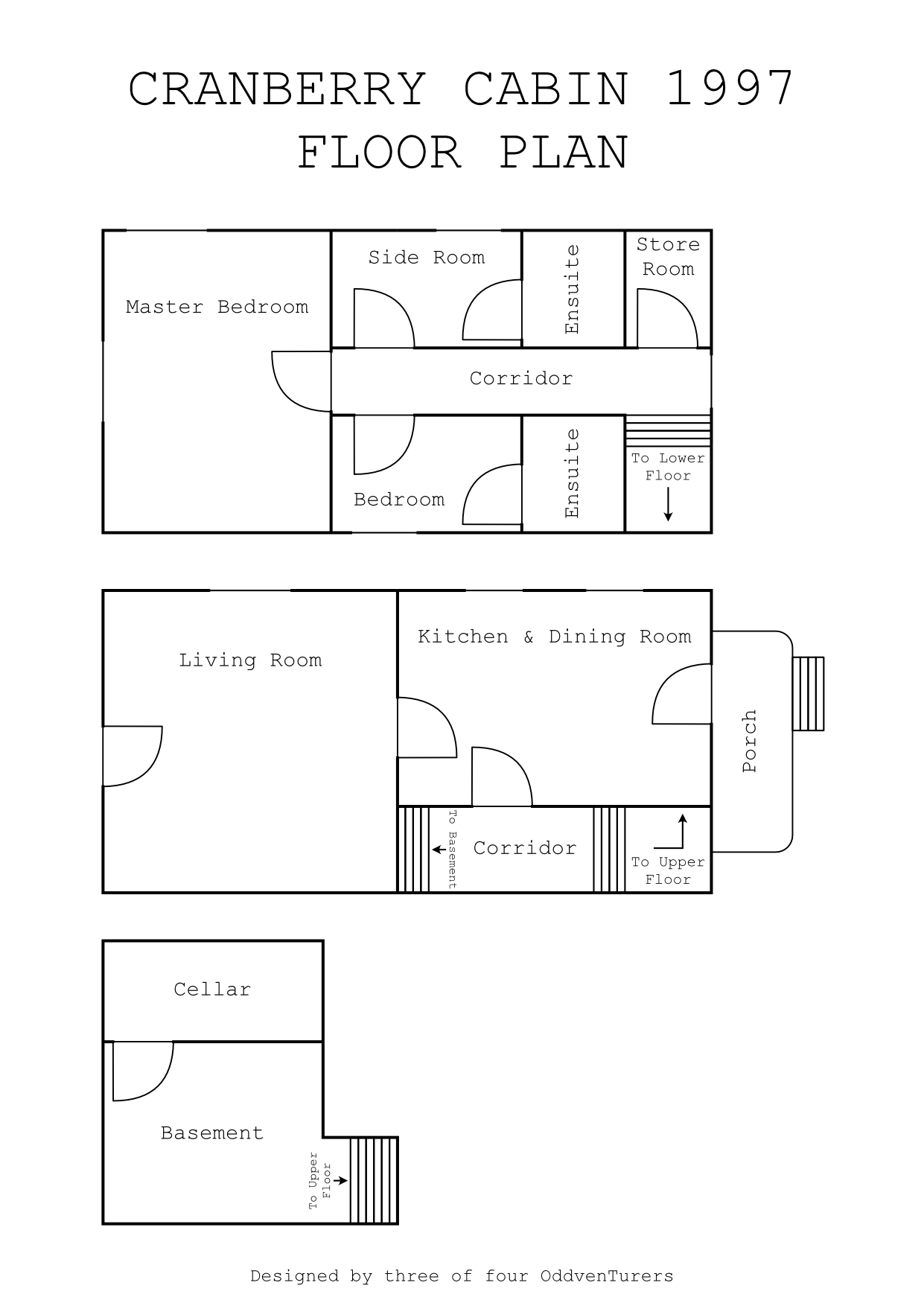 Cranberry Cabin Floorplan
