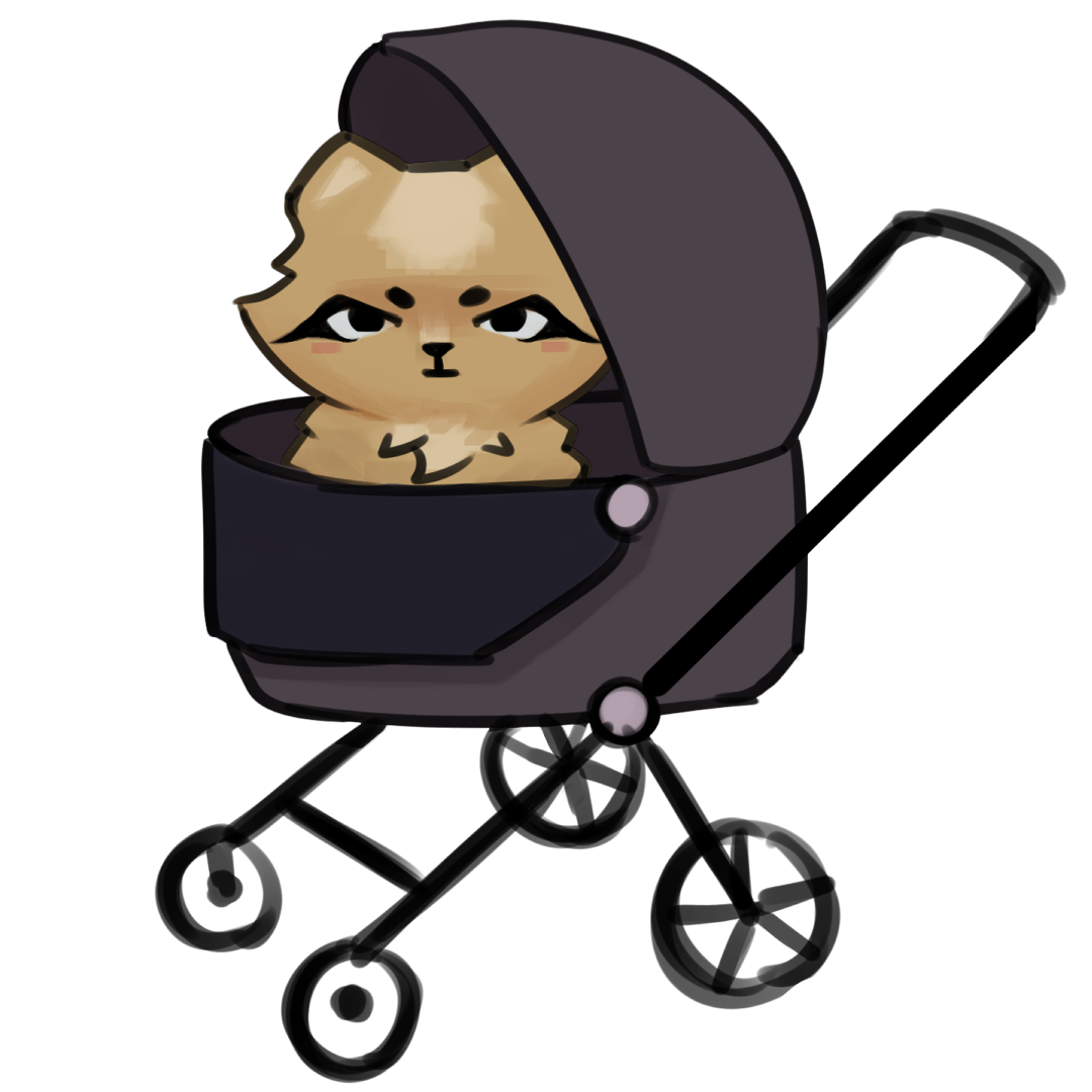 Dog in Stroller