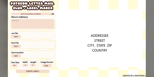 Cover image for Letter Mail Club - Label Maker