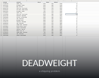Deadweight: A Shipping Problem [Free] [Puzzle]