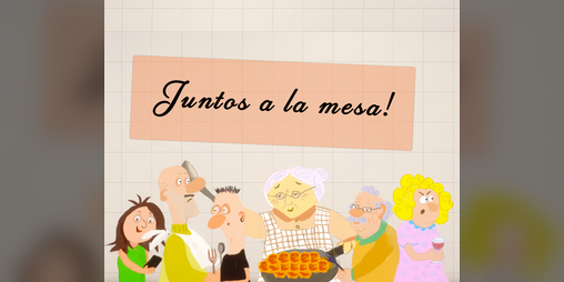 Cover image for Juntos a la mesa