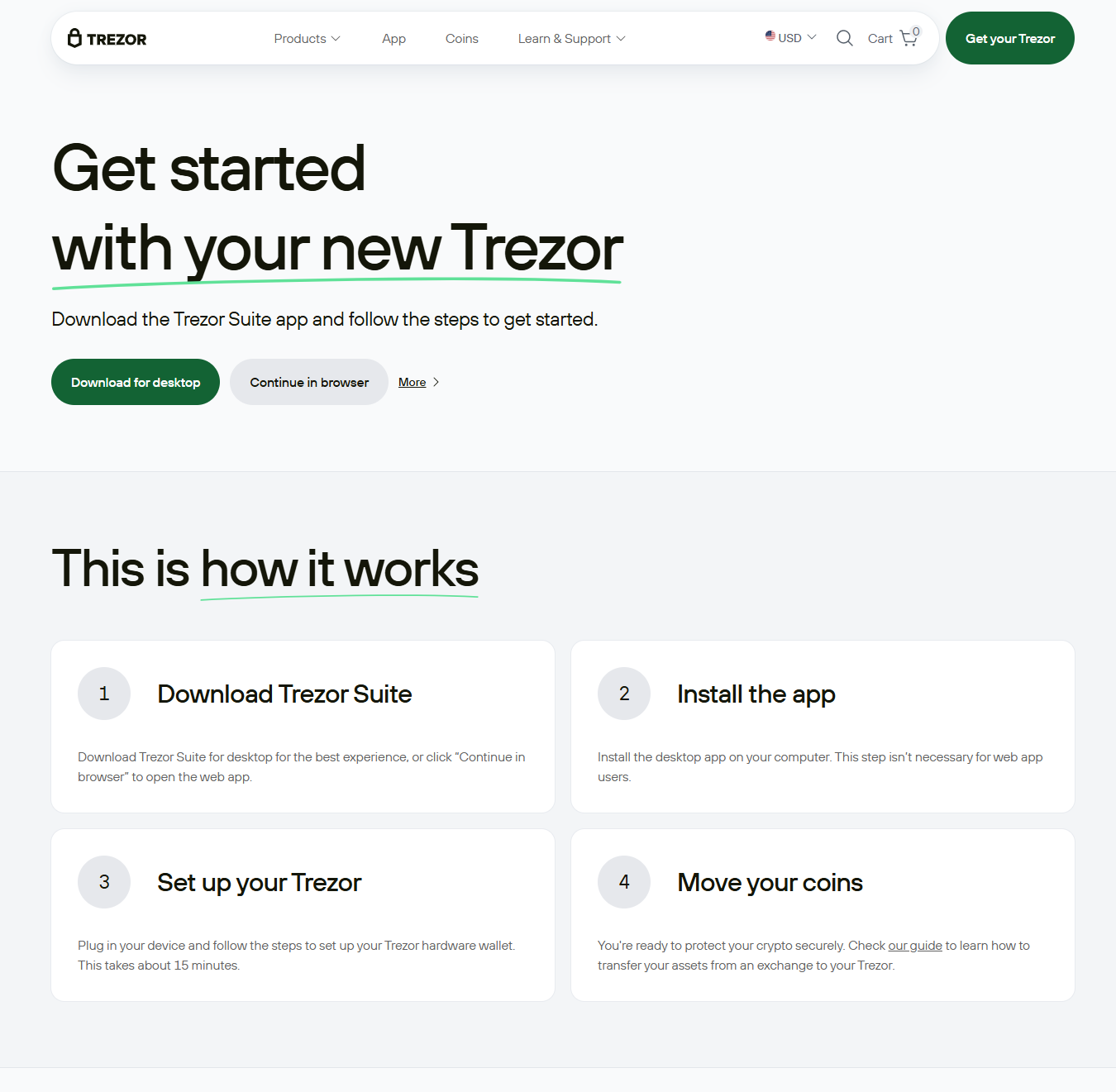 appstarts-trxor published Official® | Getting®™ Started — Trézor.io ...